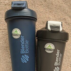 BPA Free BlenderBottle 28 oz & 20 oz Leakproof Shaker Cups w/ NO Wire Whisk Ball